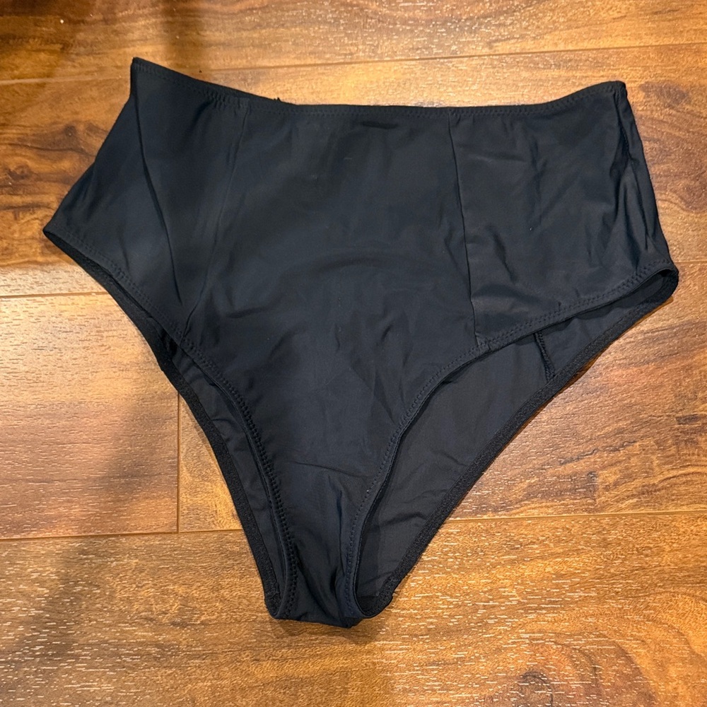 Fleur du Mal Black High-Waisted Panties NWT